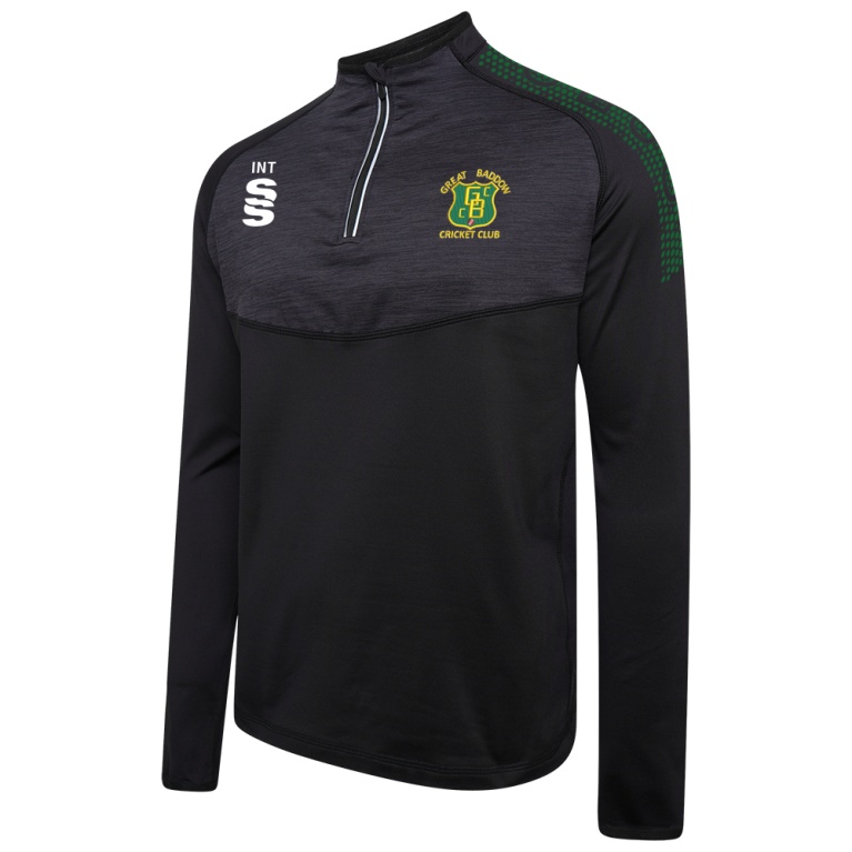 1/4 Zip Dual Performance Top :  Black